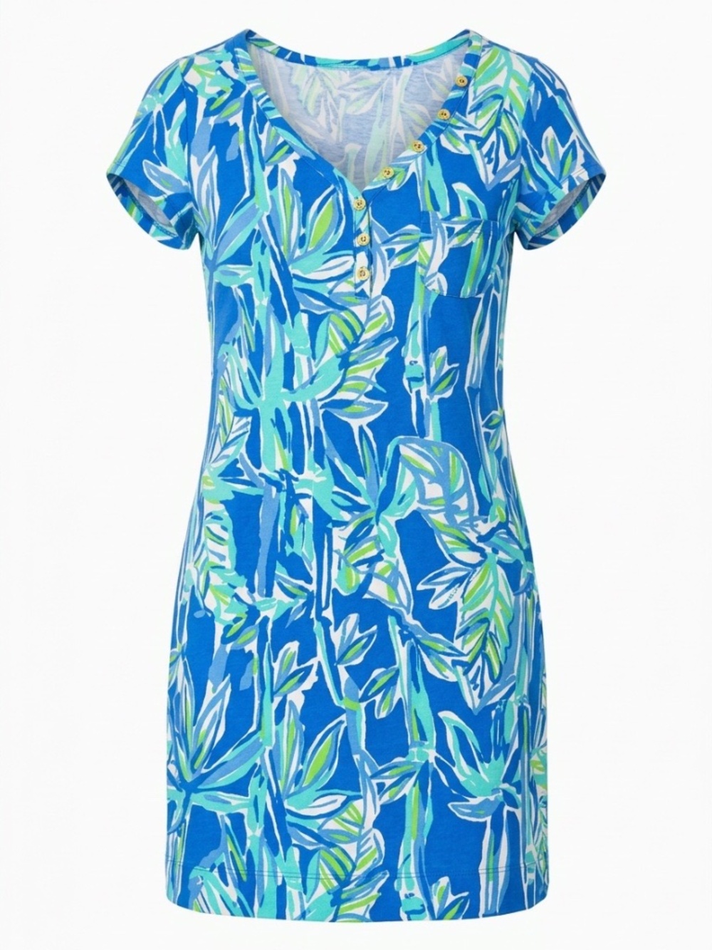 Lilly Pulitzer Palmira Dress Crush Bamboo Iris Blue - size M
